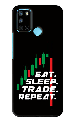 Eat Sleep Trade Repeat Realme 7i Back Skin Wrap