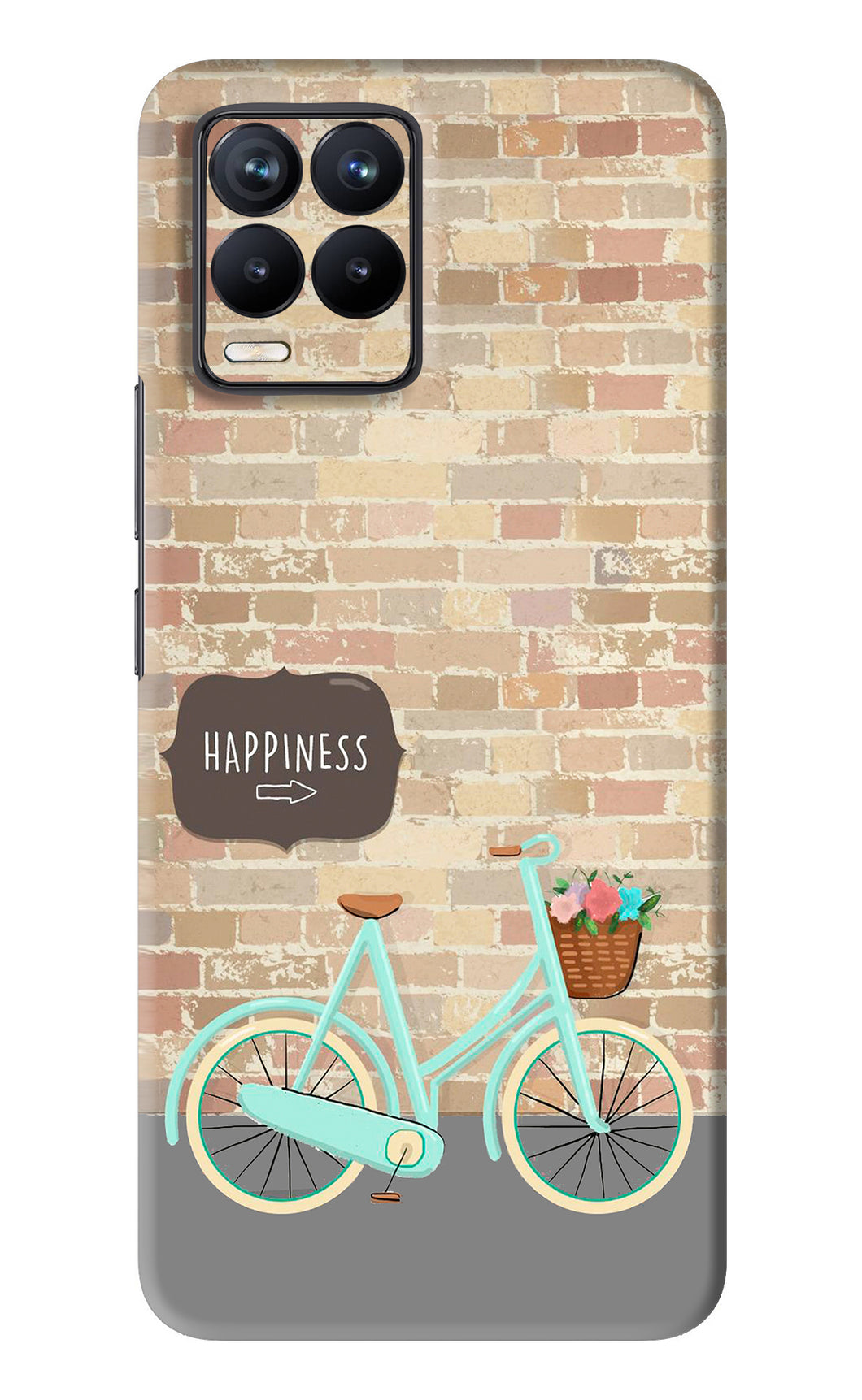 Happiness Artwork Realme 8 Back Skin Wrap