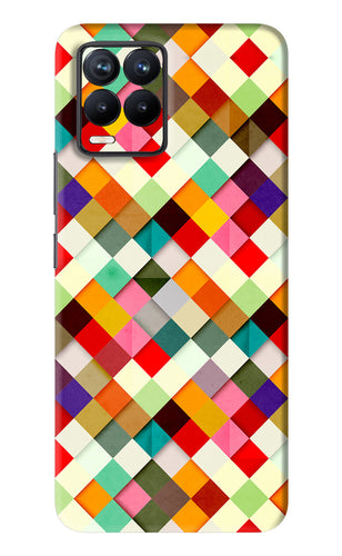 Geometric Abstract Colorful Realme 8 Back Skin Wrap