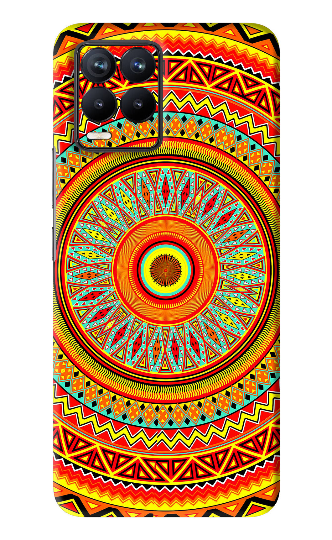 Mandala Pattern Realme 8 Back Skin Wrap