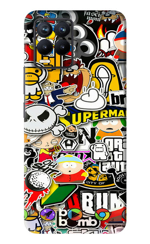 Sticker Bomb Realme 8 Back Skin Wrap