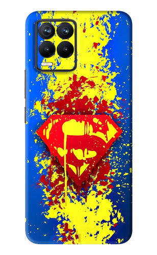 Superman logo Realme 8 Back Skin Wrap