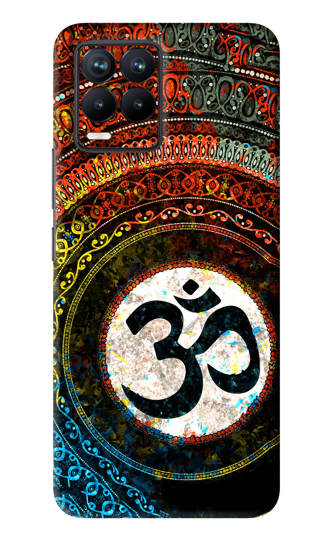 Om Cultural Realme 8 Back Skin Wrap