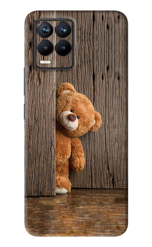 Teddy Wooden Realme 8 Back Skin Wrap