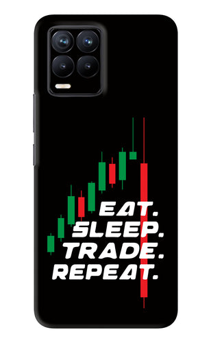 Eat Sleep Trade Repeat Realme 8 Back Skin Wrap