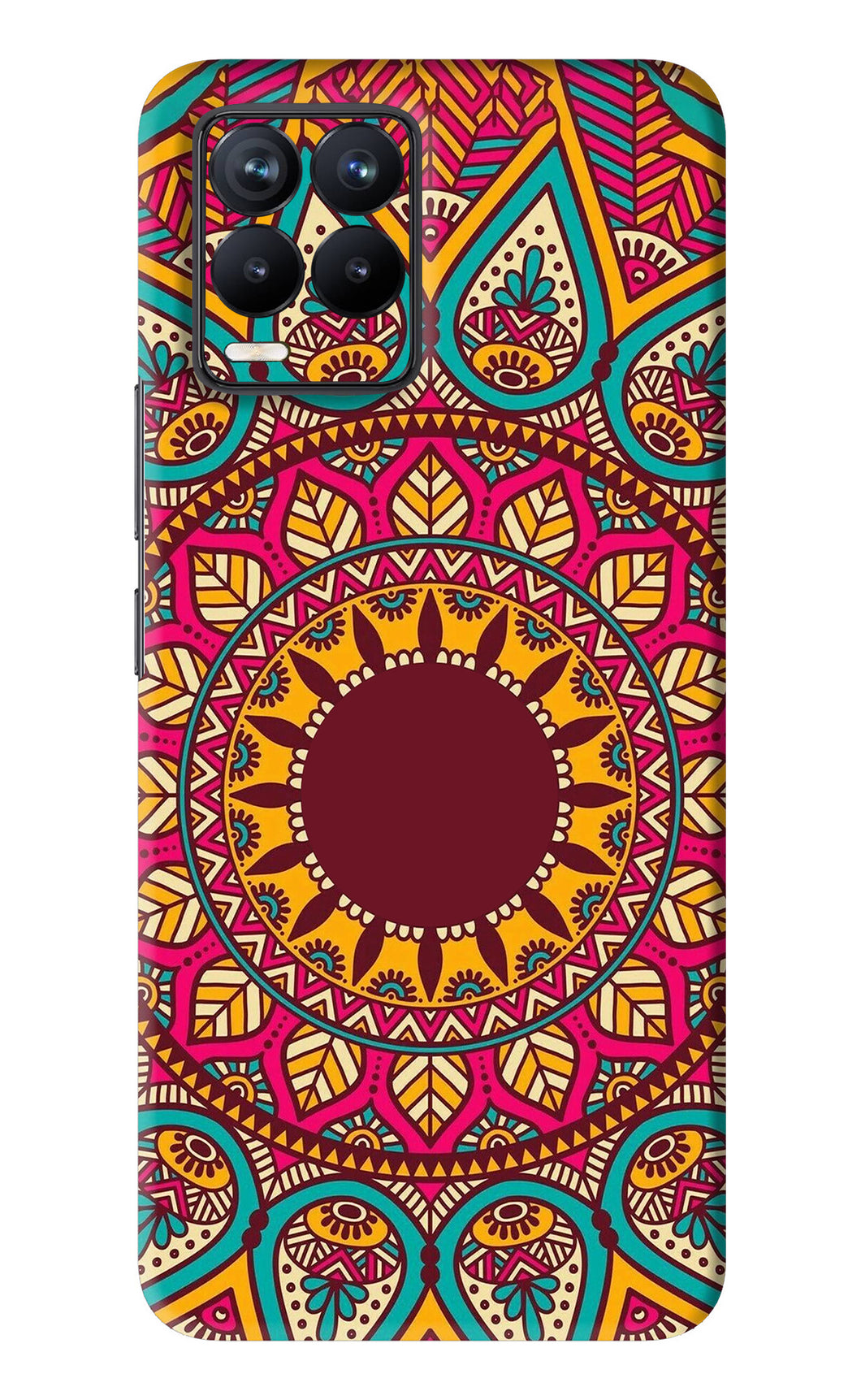 Mandala Pattern 1 Realme 8 Back Skin Wrap