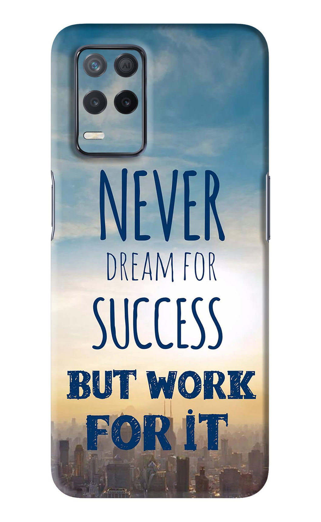 Never Dream For Success But Work For It Realme 8 5G Back Skin Wrap