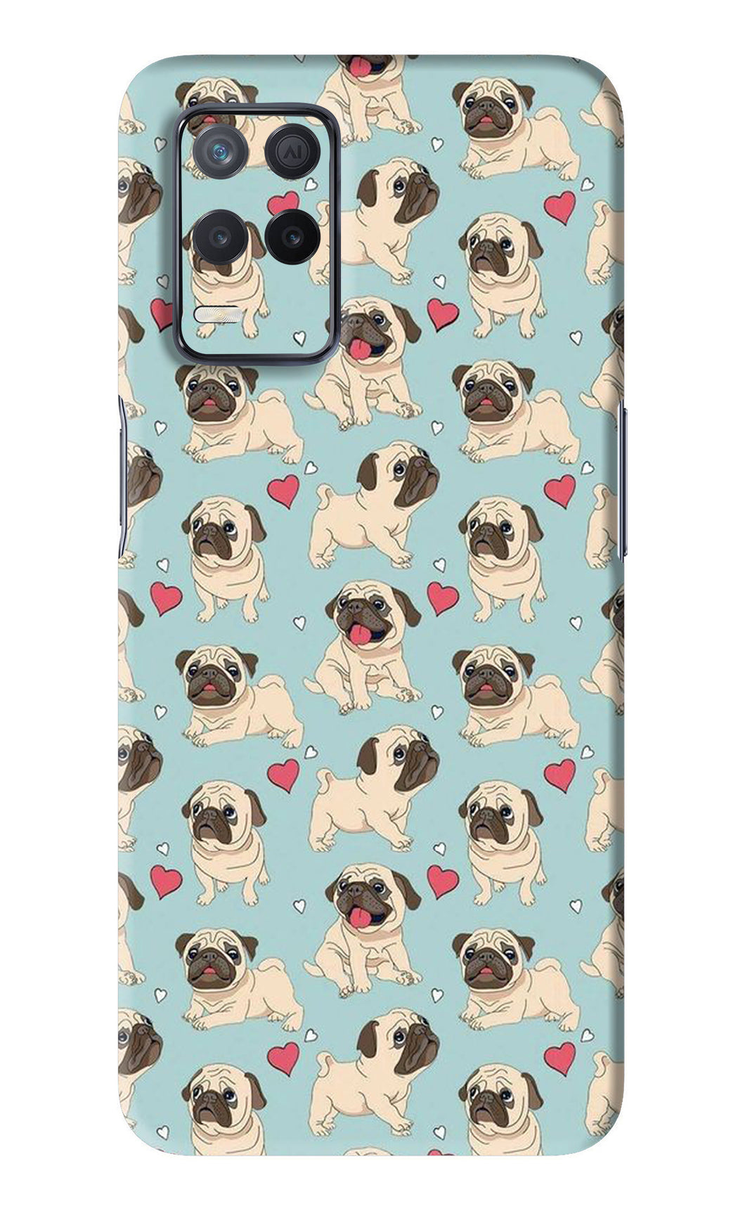 Pug Dog Realme 8 5G Back Skin Wrap