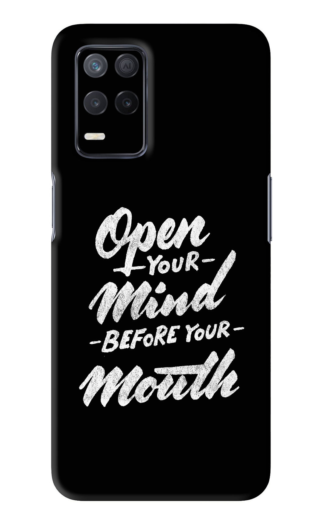 Open Your Mind Before Your Mouth Realme 8 5G Back Skin Wrap