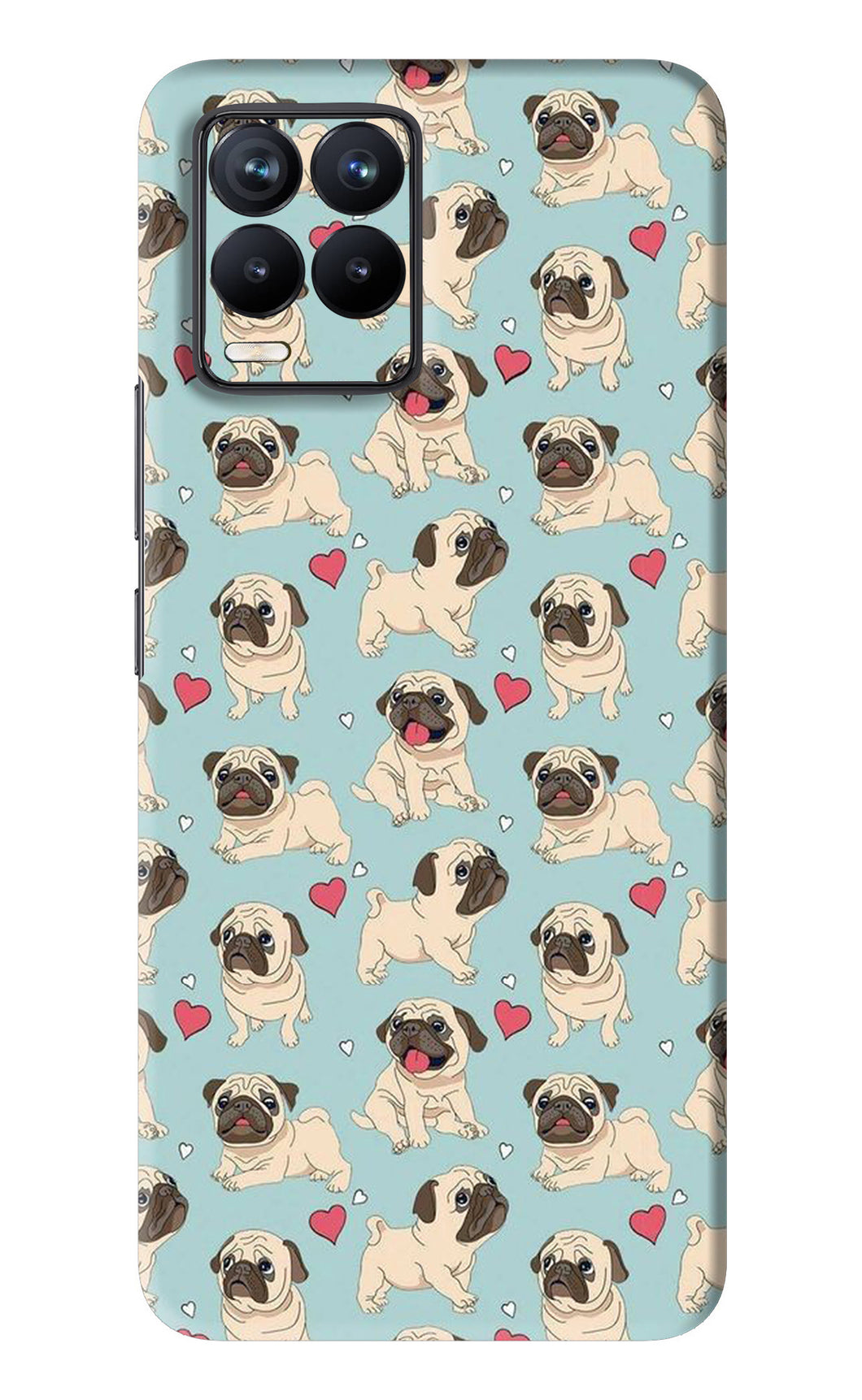 Pug Dog Realme 8 Pro Back Skin Wrap