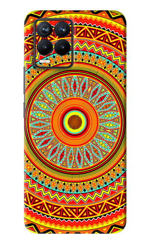 Mandala Pattern Realme 8 Pro Back Skin Wrap