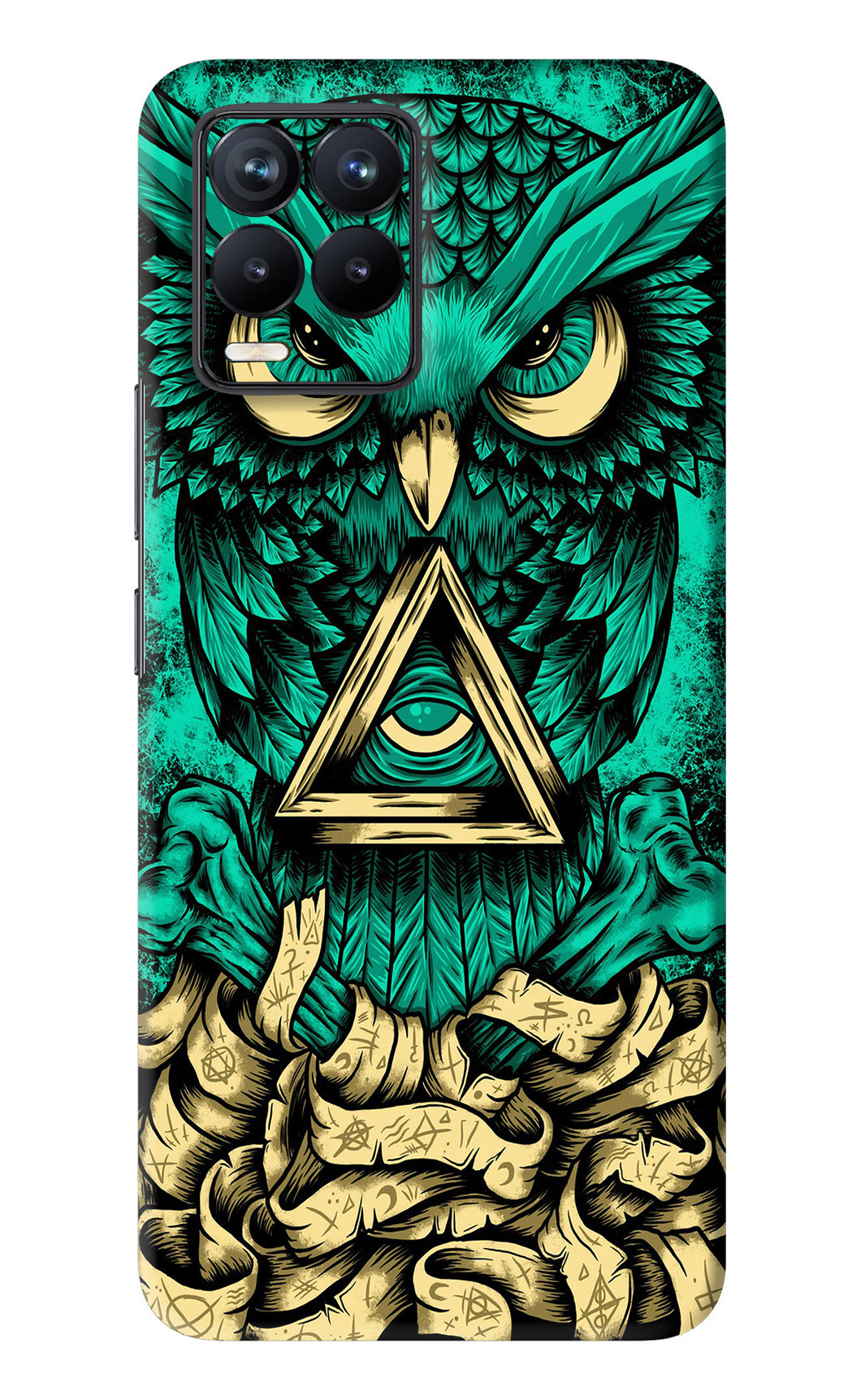 Green Owl Realme 8 Pro Back Skin Wrap