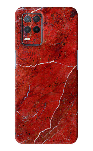 Red Marble Design Realme 8s Back Skin Wrap