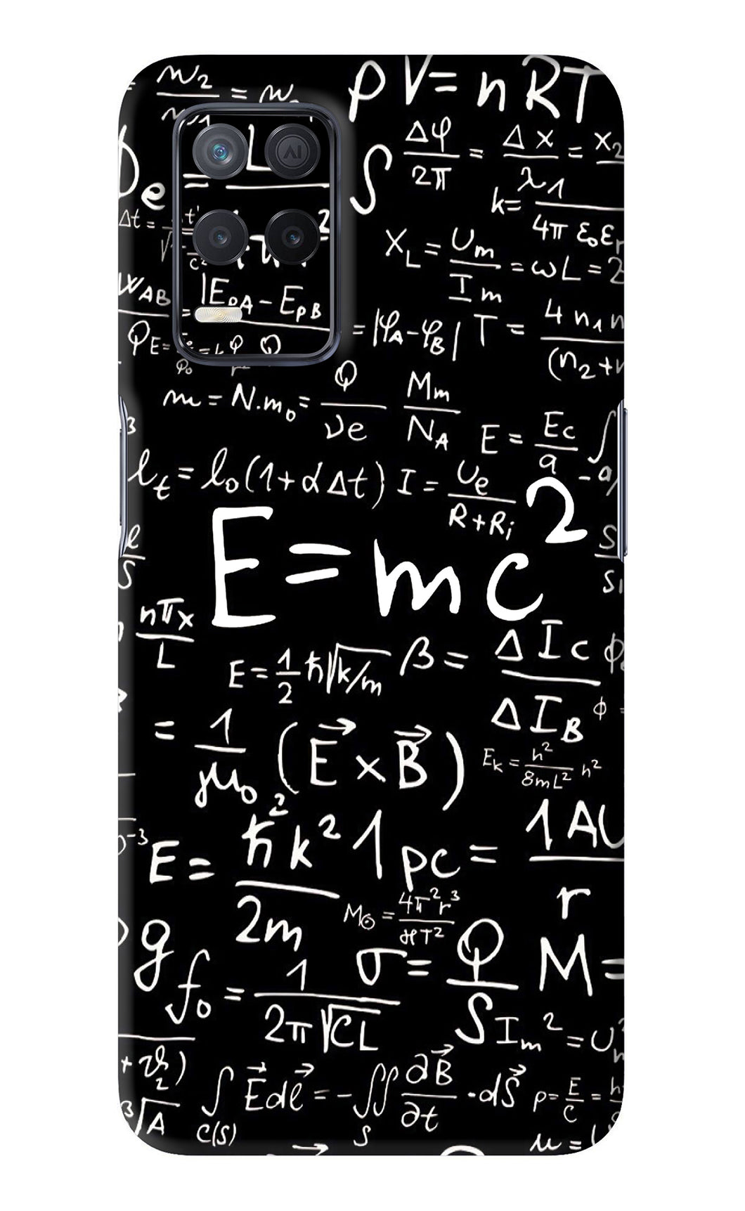 Physics Albert Einstein Formula Realme 8s Back Skin Wrap