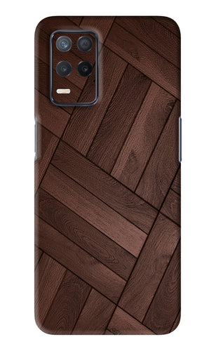 Wooden Texture Design Realme 8s Back Skin Wrap