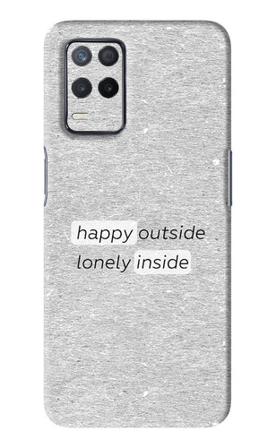 Happy Outside Lonely Inside Realme 8s Back Skin Wrap