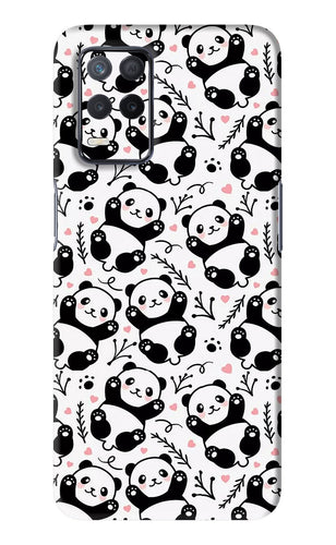 Cute Panda Realme 8s Back Skin Wrap