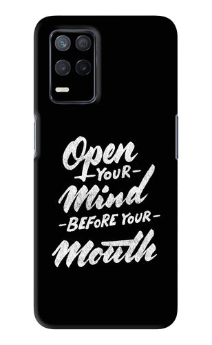 Open Your Mind Before Your Mouth Realme 8s Back Skin Wrap