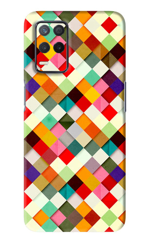 Geometric Abstract Colorful Realme 8s Back Skin Wrap