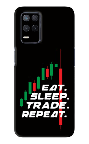 Eat Sleep Trade Repeat Realme 8s Back Skin Wrap