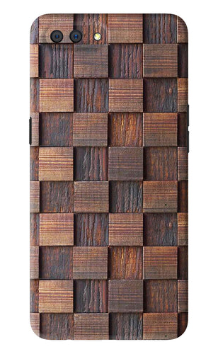Wooden Cube Design Realme C1 Back Skin Wrap