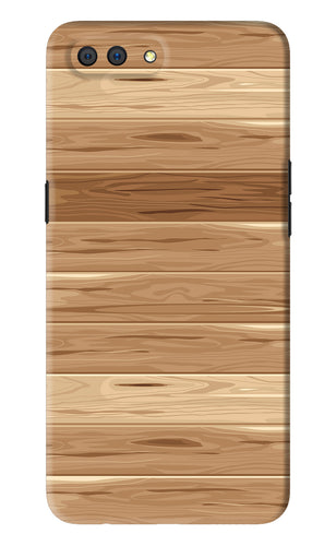 Wooden Vector Realme C1 Back Skin Wrap