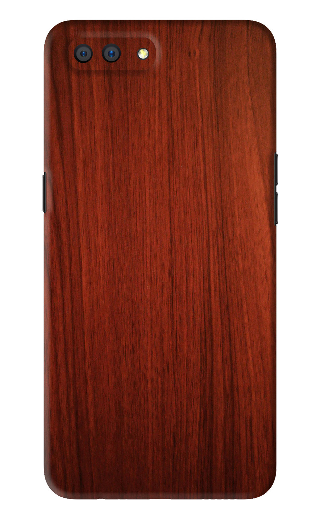 Wooden Plain Pattern Realme C1 Back Skin Wrap