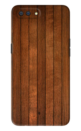 Wooden Artwork Bands Realme C1 Back Skin Wrap