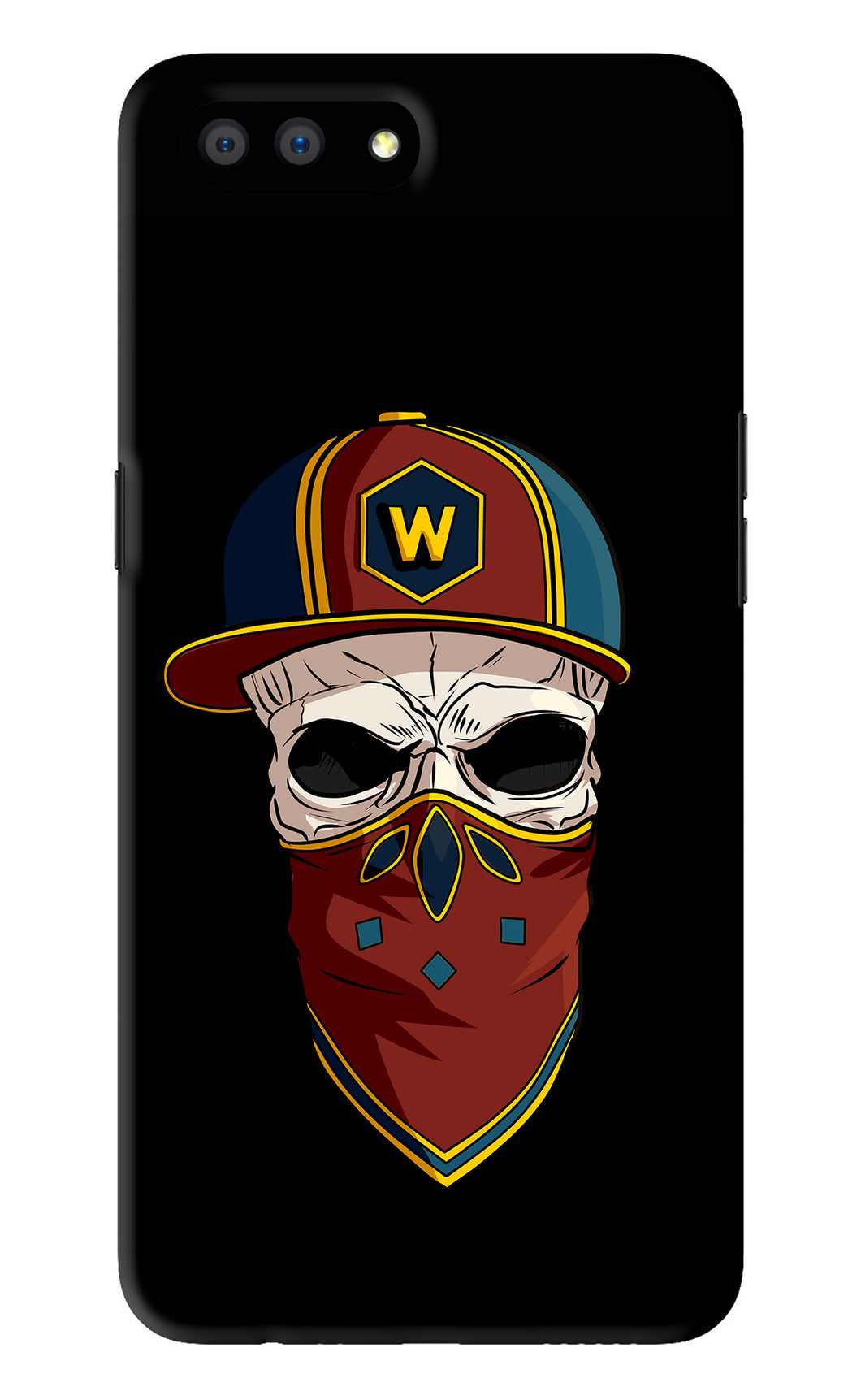 Skull Realme C1 Back Skin Wrap