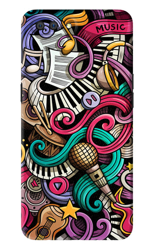Music Abstract Realme C1 Back Skin Wrap