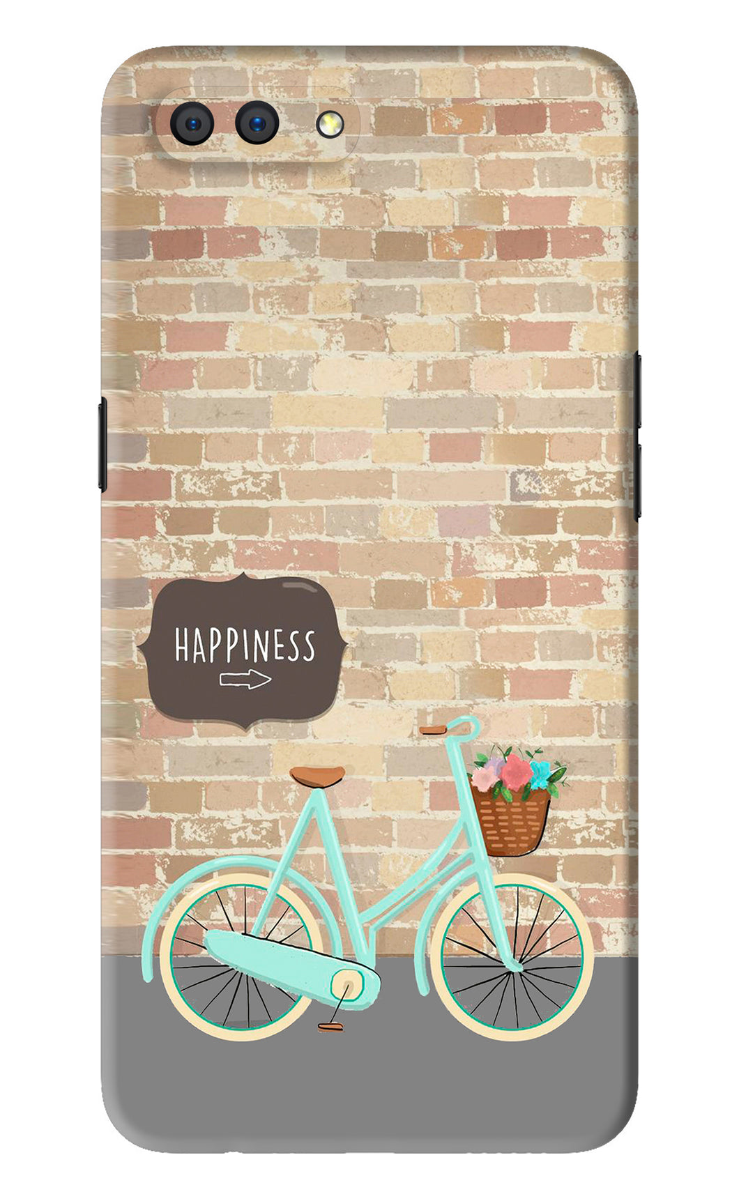 Happiness Artwork Realme C1 Back Skin Wrap