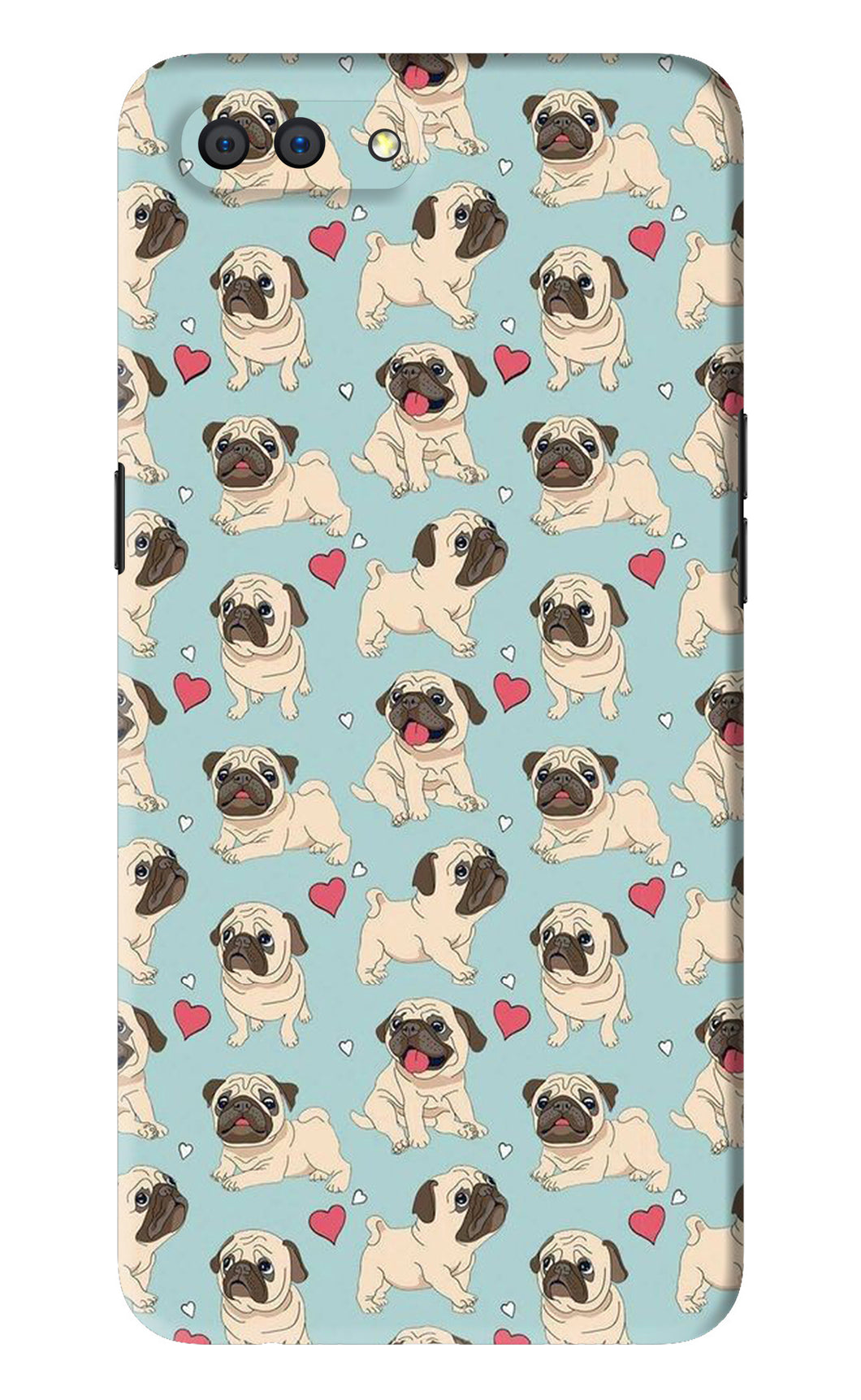Pug Dog Realme C1 Back Skin Wrap