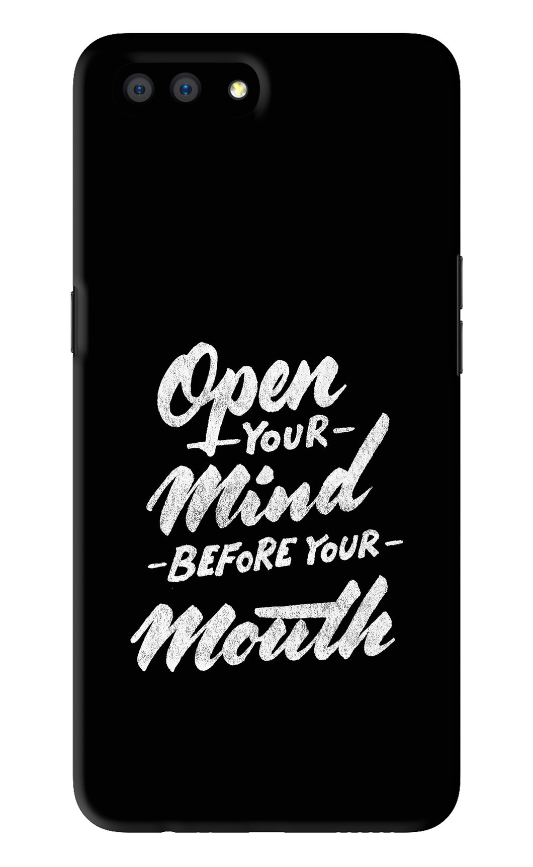 Open Your Mind Before Your Mouth Realme C1 Back Skin Wrap