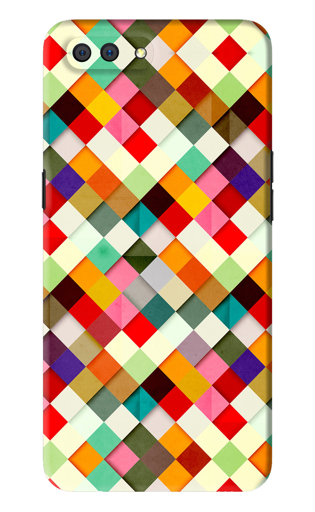 Geometric Abstract Colorful Realme C1 Back Skin Wrap