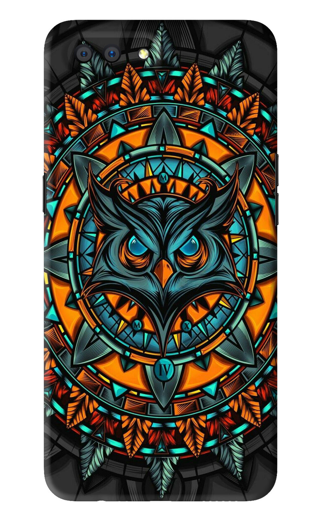 Angry Owl Art Realme C1 Back Skin Wrap