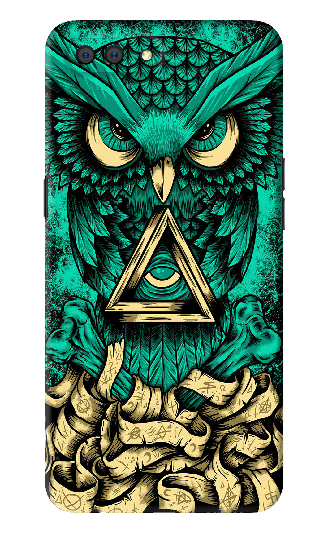 Green Owl Realme C1 Back Skin Wrap