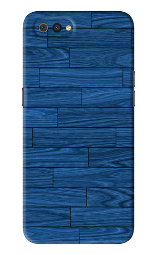 Blue Wooden Texture Realme C2 Back Skin Wrap