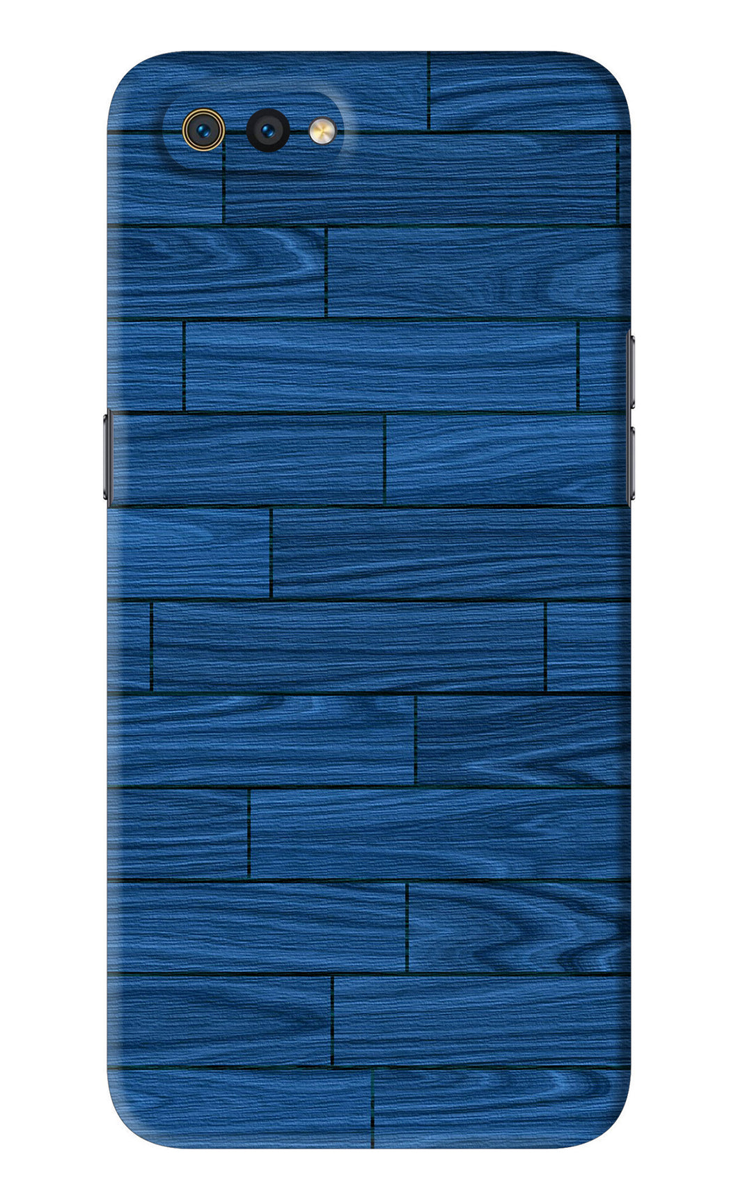 Blue Wooden Texture Realme C2 Back Skin Wrap