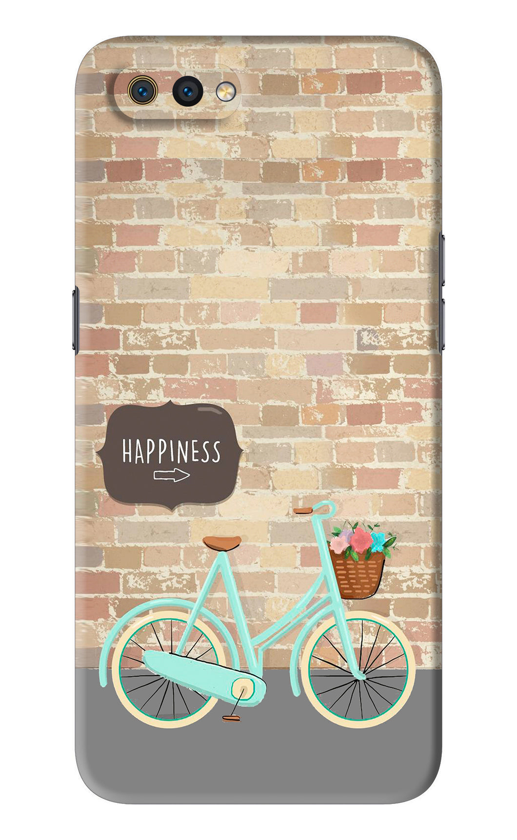 Happiness Artwork Realme C2 Back Skin Wrap