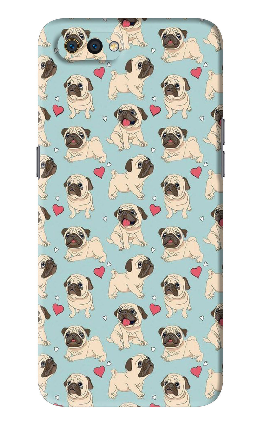 Pug Dog Realme C2 Back Skin Wrap