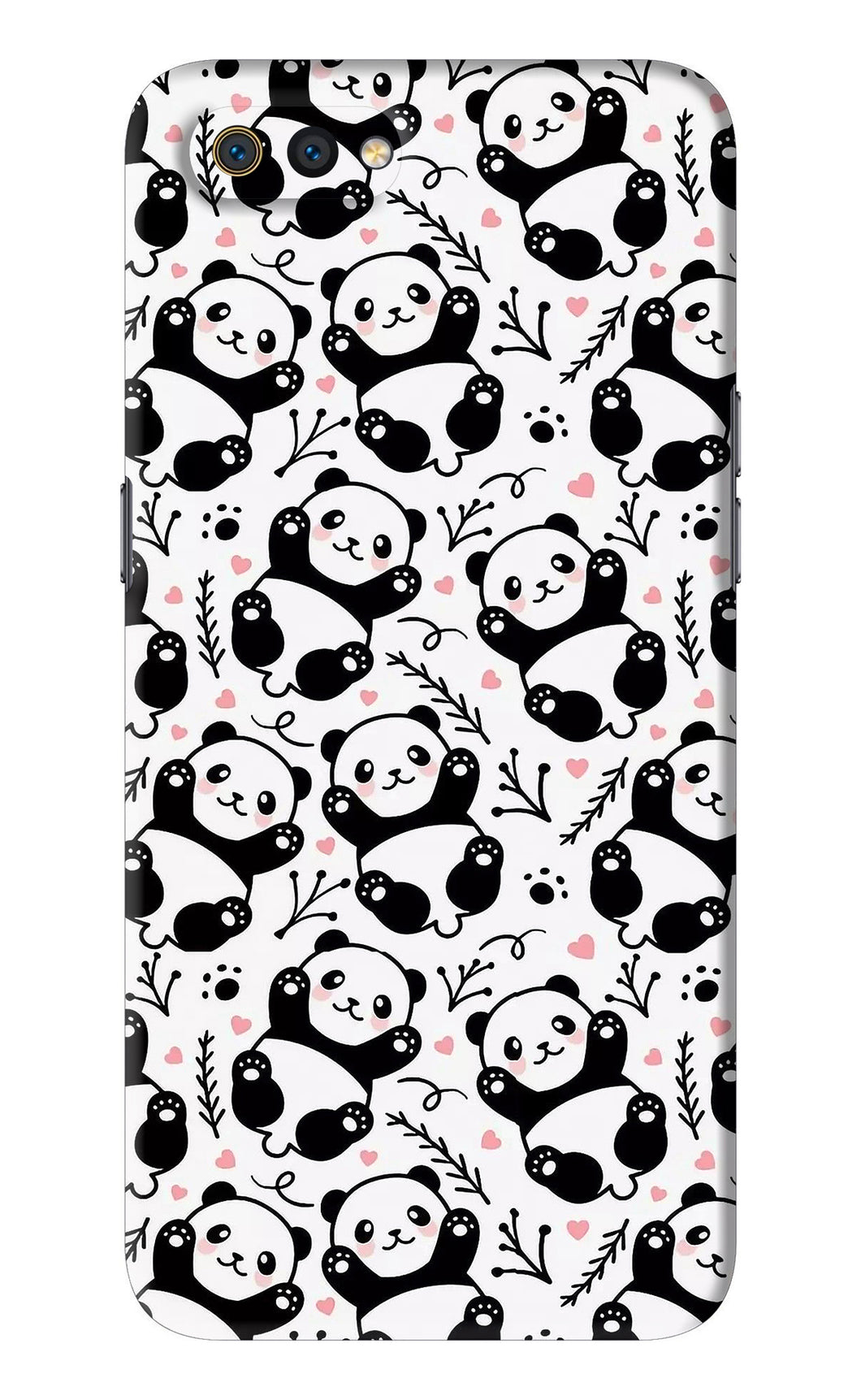 Cute Panda Realme C2 Back Skin Wrap