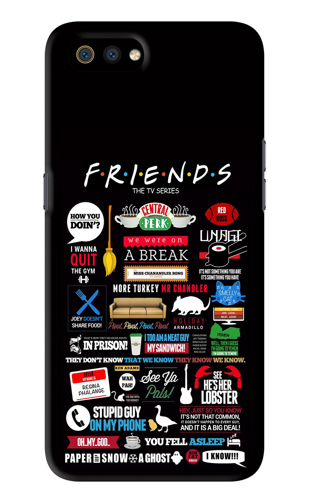 FRIENDS Realme C2 Back Skin Wrap