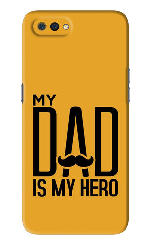 My Dad Is My Hero Realme C2 Back Skin Wrap
