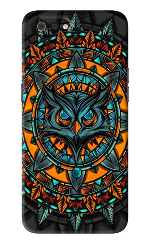 Angry Owl Art Realme C2 Back Skin Wrap