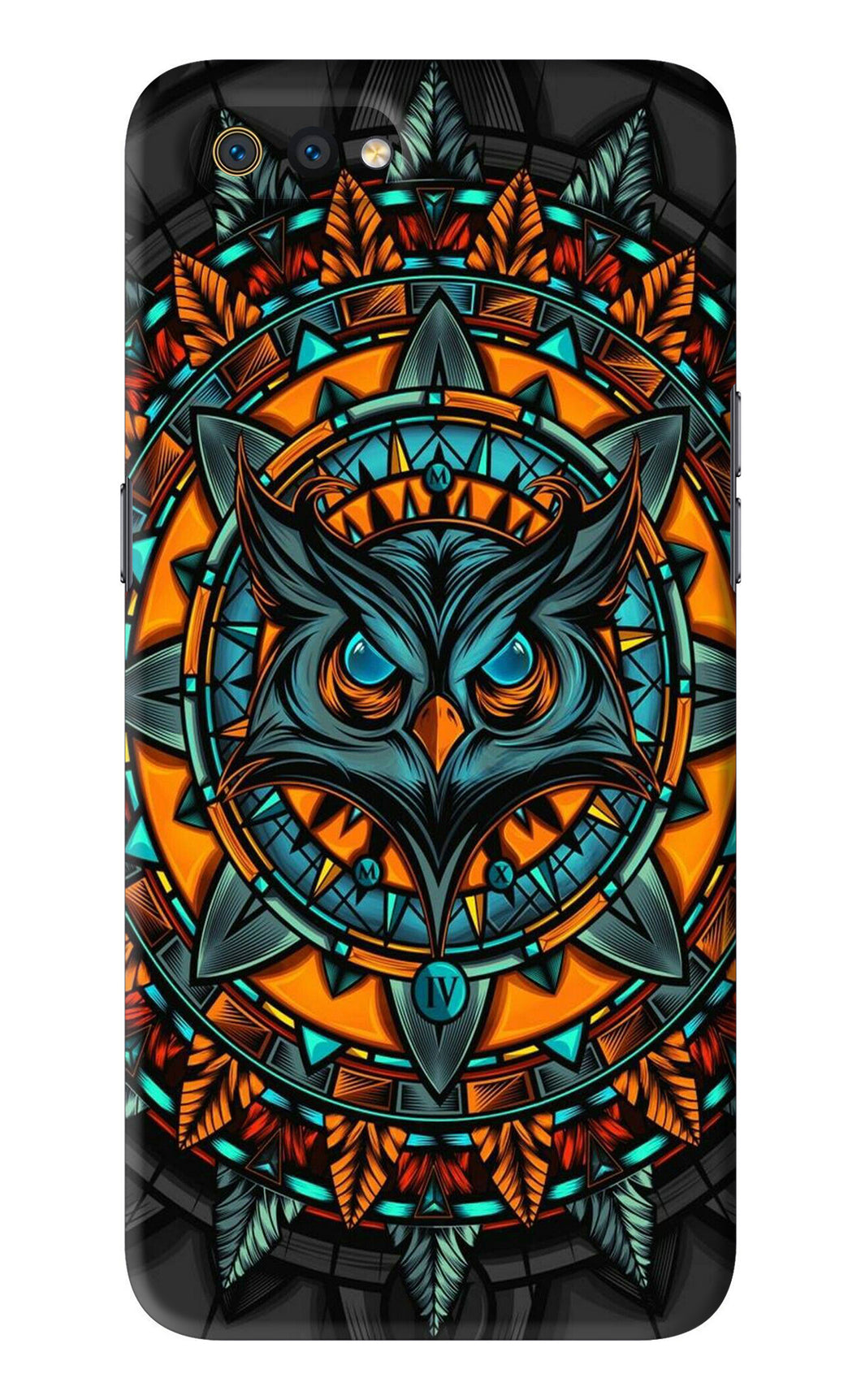 Angry Owl Art Realme C2 Back Skin Wrap