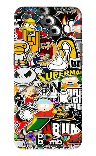 Sticker Bomb Realme C2 Back Skin Wrap
