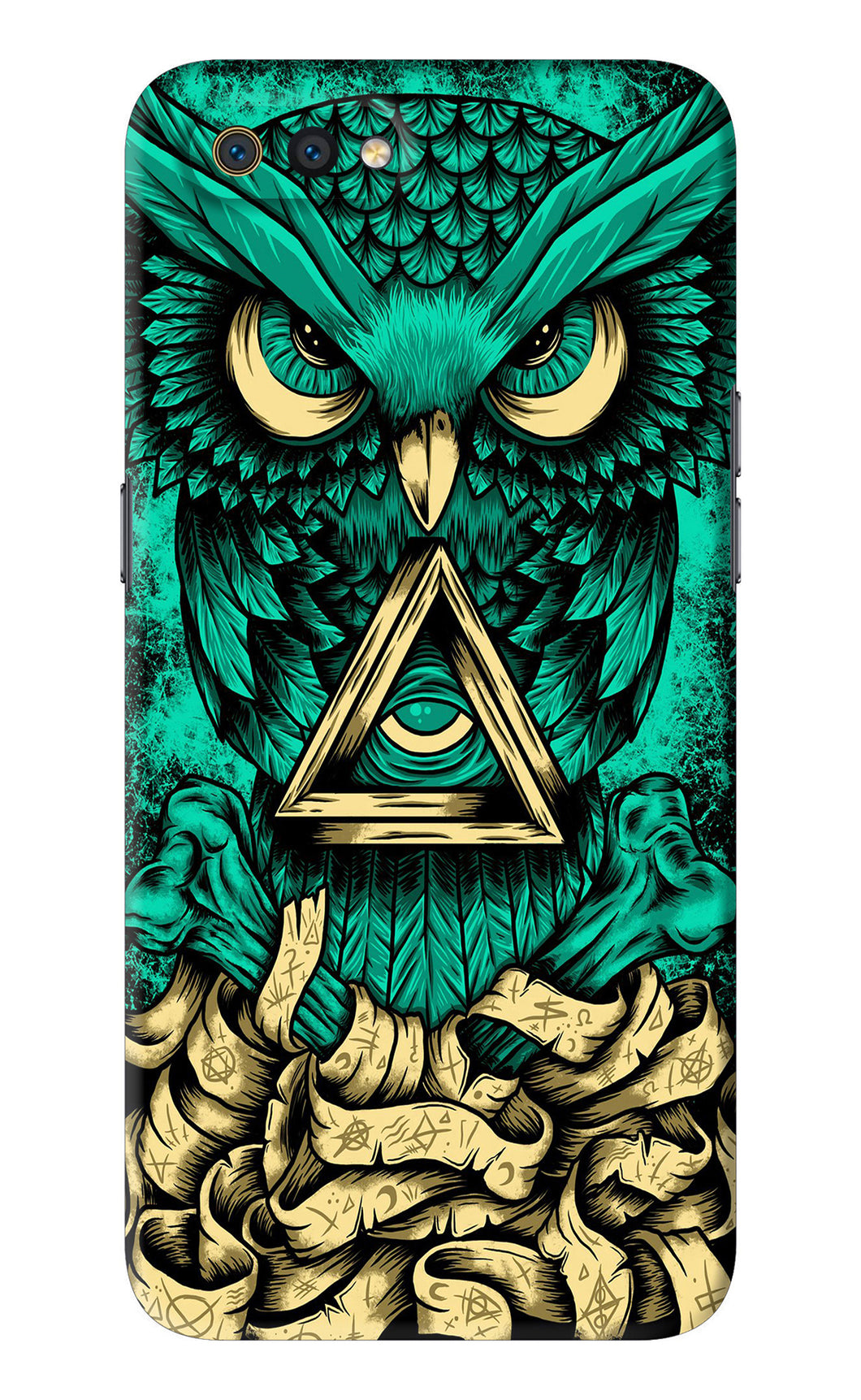 Green Owl Realme C2 Back Skin Wrap