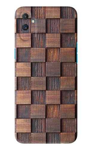 Wooden Cube Design Realme C3 Back Skin Wrap
