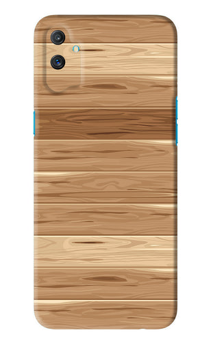 Wooden Vector Realme C3 Back Skin Wrap
