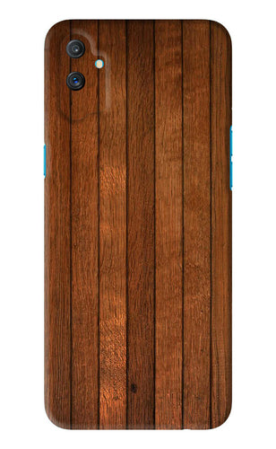 Wooden Artwork Bands Realme C3 Back Skin Wrap